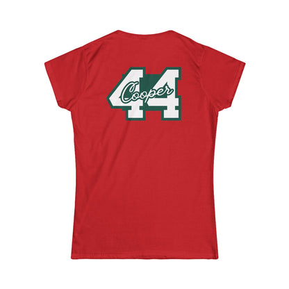 Baseball Love Tee — Personalized Back Number Women's Shirt