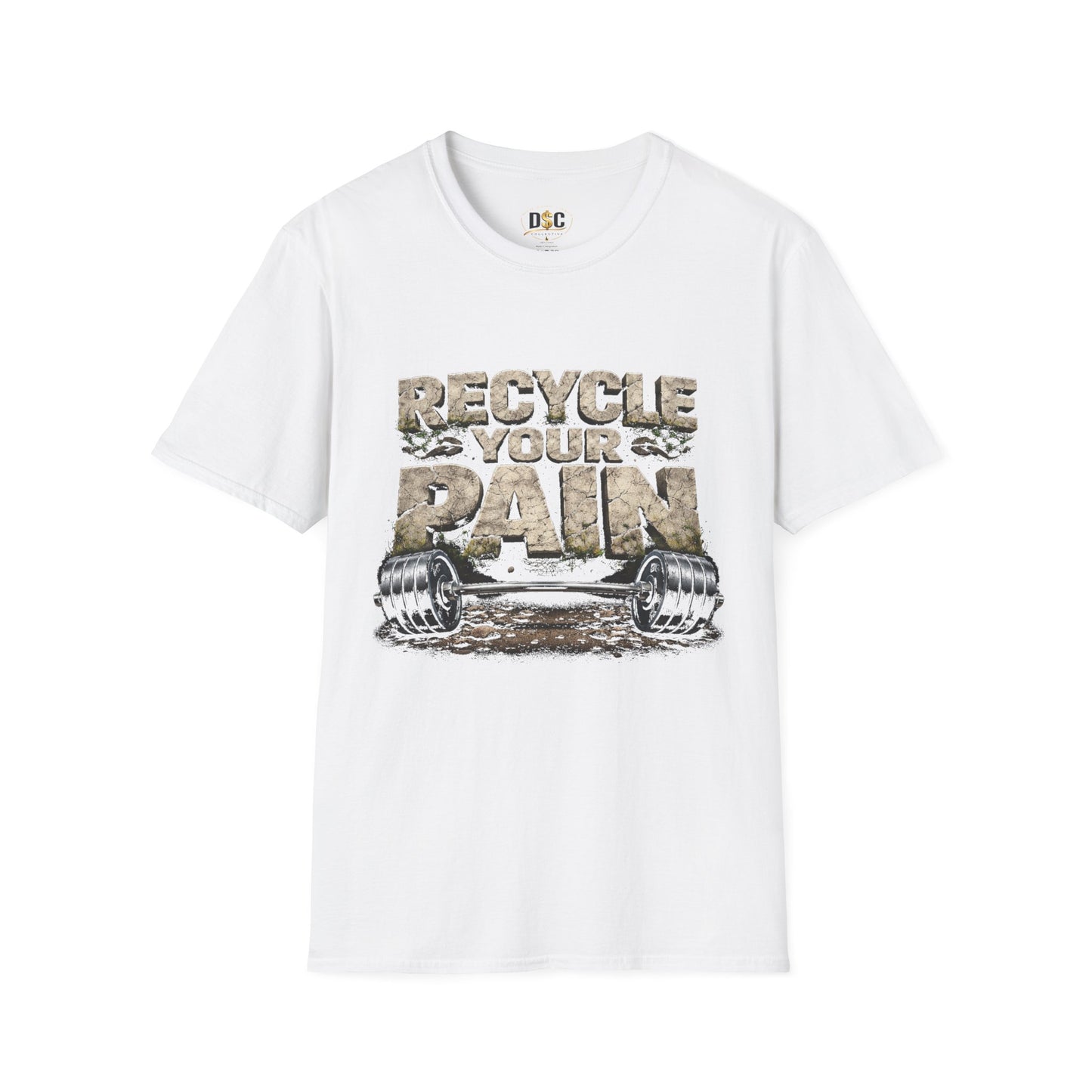 Recycle Your Pain Weightlifting T-Shirt — Gym Motivational Barbell Tee
