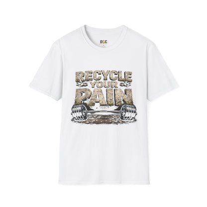 Recycle Your Pain Weightlifting T-Shirt — Gym Motivational Barbell Tee