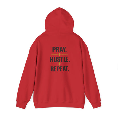 Pray Hustle Repeat Hoodie – Inspirational Unisex Pullover Sweatshirt — DSC Collective Logo Pullover