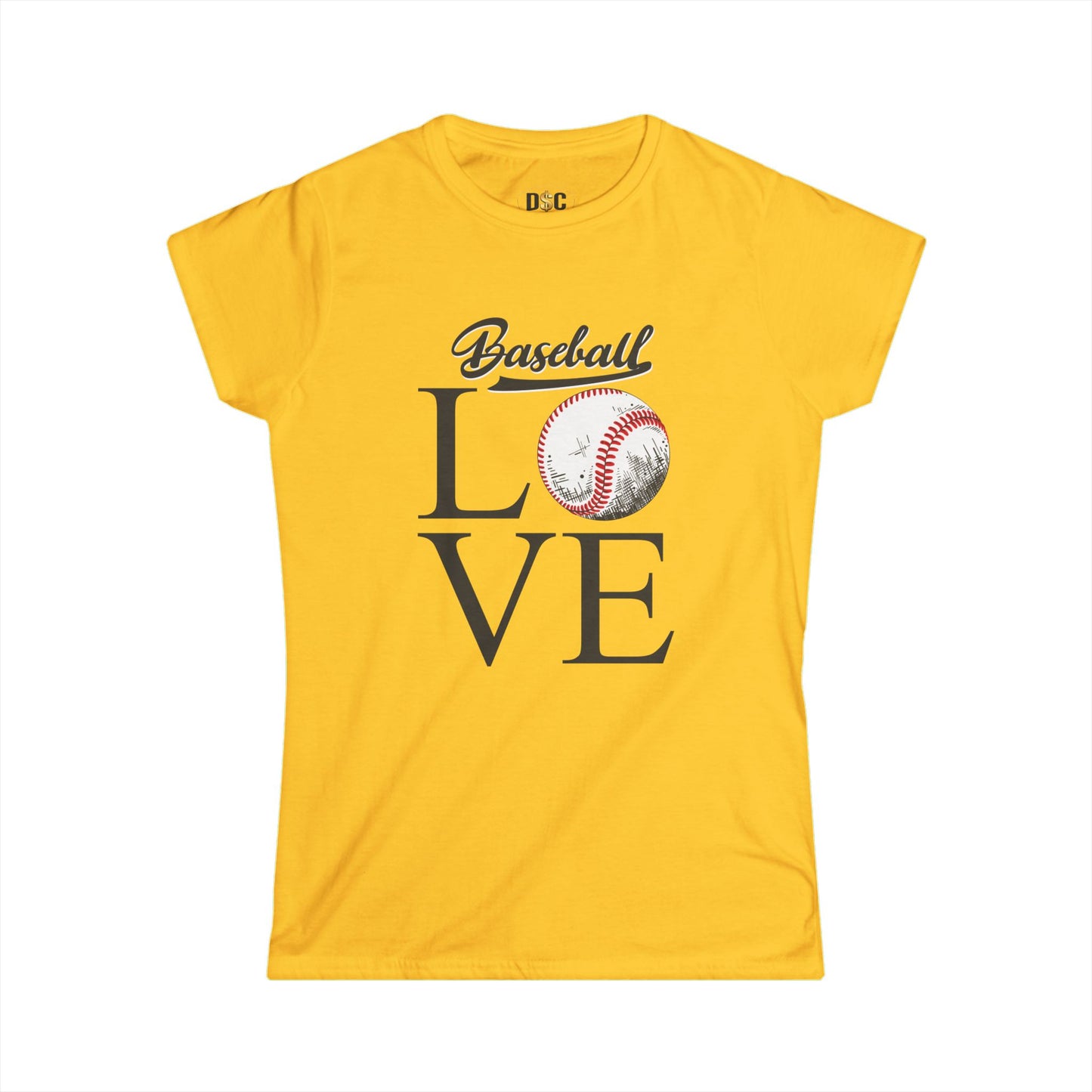 Baseball Love Tee — Personalized Back Number Women's Shirt