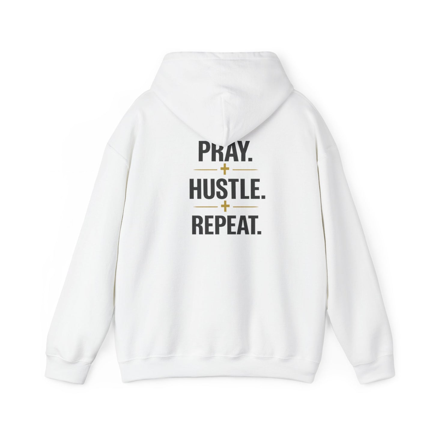 Pray Hustle Repeat Hoodie – Inspirational Unisex Pullover Sweatshirt — DSC Collective Logo Pullover