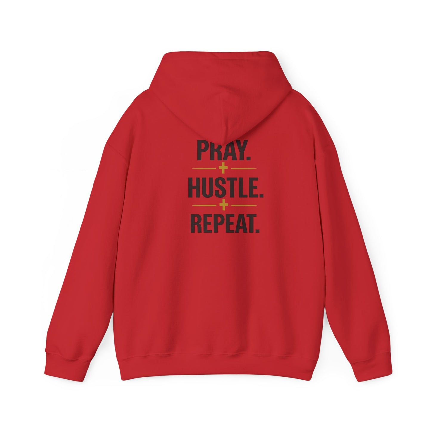 Pray Hustle Repeat Hoodie – Inspirational Unisex Pullover Sweatshirt — DSC Collective Logo Pullover