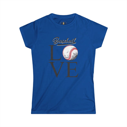 Baseball Love Tee — Personalized Back Number Women's Shirt