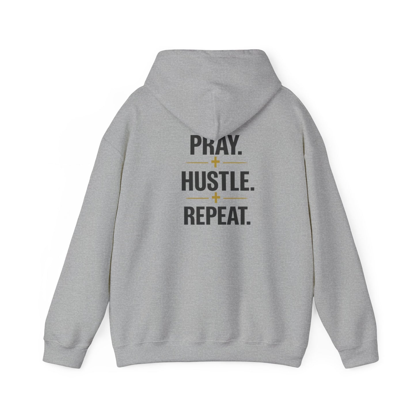 Pray Hustle Repeat Hoodie – Inspirational Unisex Pullover Sweatshirt — DSC Collective Logo Pullover