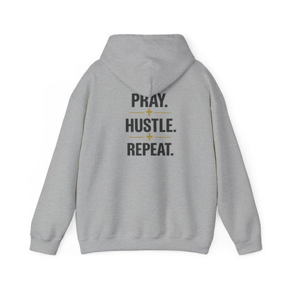 Pray Hustle Repeat Hoodie – Inspirational Unisex Pullover Sweatshirt — DSC Collective Logo Pullover