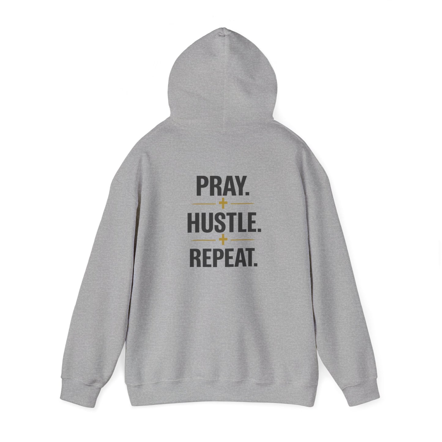 Pray Hustle Repeat Hoodie – Inspirational Unisex Pullover Sweatshirt — DSC Collective Logo Pullover
