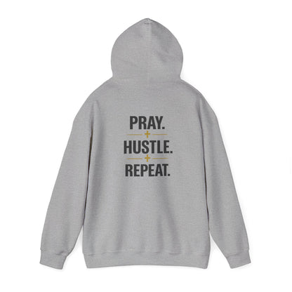 Pray Hustle Repeat Hoodie – Inspirational Unisex Pullover Sweatshirt — DSC Collective Logo Pullover